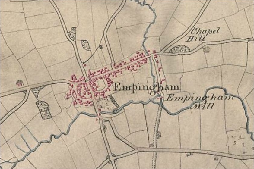 1814 Map of Empingham